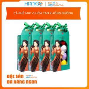 Cà Phê Hòa Tan Nguyên Chất Không Đường - 8 viên Nhiều Vị - HANIGO