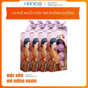 Cà Phê Hòa Tan Nguyên Chất Không Đường - 8 viên Vị Muối Huế -HANIG0