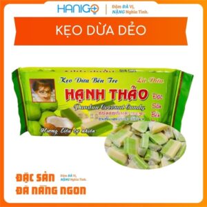 Kẹo Dừa Dẻo Vị Lá Dứa - Gói 250g - HANIGO