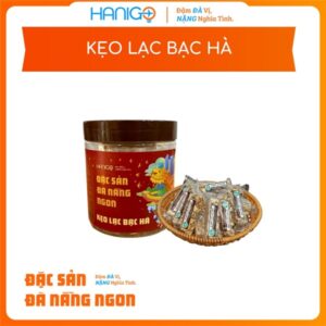 Kẹo Lạc Bạc Hà - Hũ 190g - HANIGO