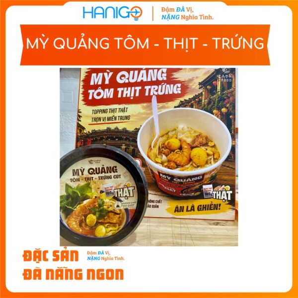 Mỳ Quảng Tôm, Thịt, Trứng - Hũ 165g